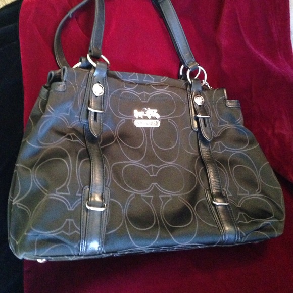 Black Coach with Signature Cs