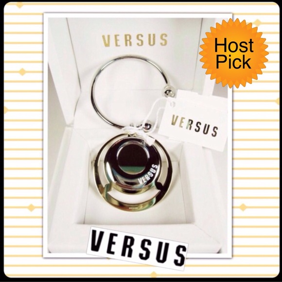 Versus Accessories - Ion Plated Gold & Silver tone S Steel Key ring NIB