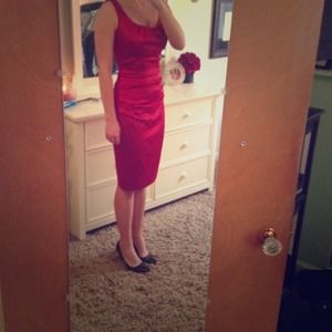 Elegant red dress