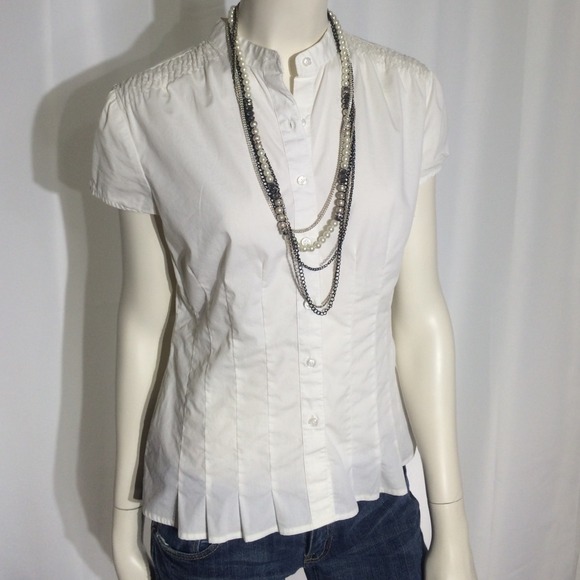 ANA White Short Sleeve Top - Picture 1 of 3
