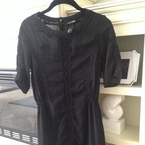 H&M dress with macrame detail and built in slip