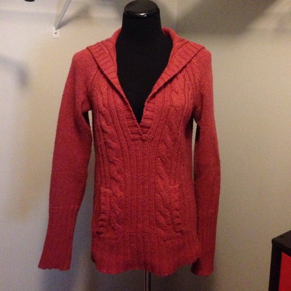 115. Wear It Declare It rust cable knit sweater