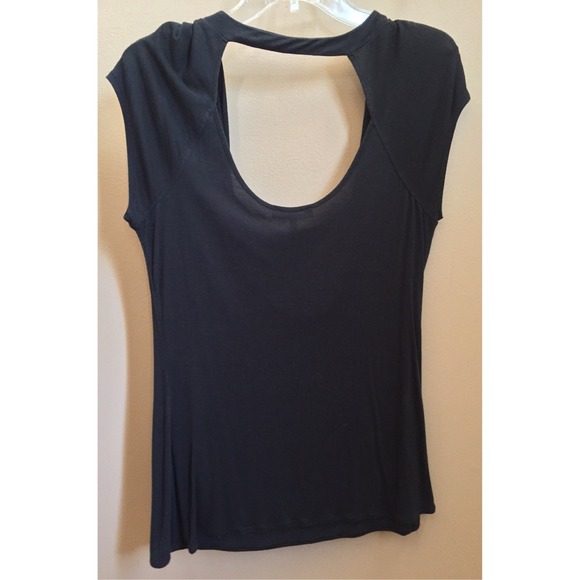 SOLD IN BUNDLE-Express Sprkly Blk Top W/Drape Neck - Picture 4 of 4