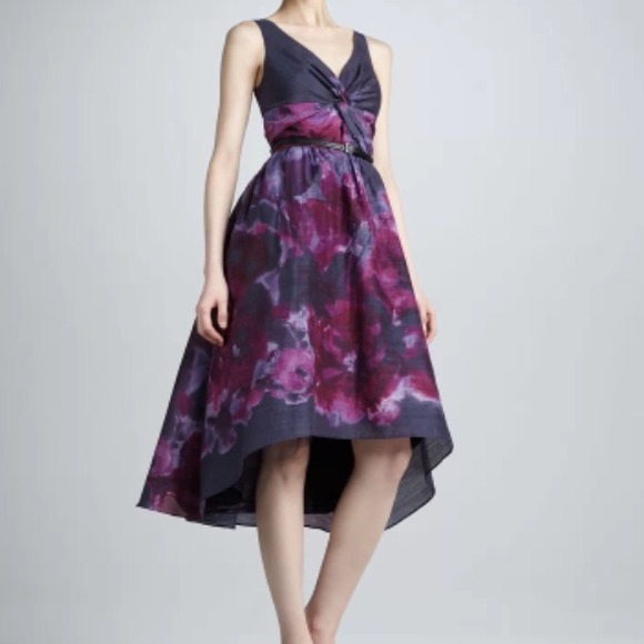 | NWT | hi-lo purple floral dress