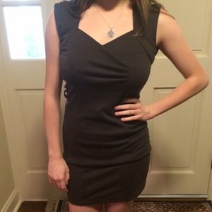Grey Fitted Forever Dress