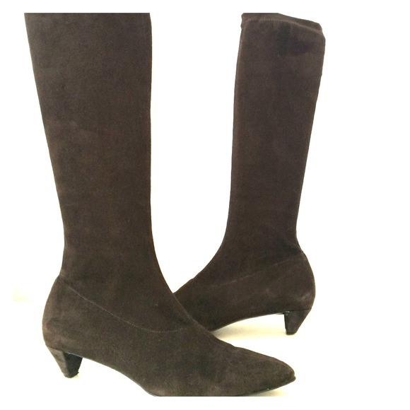 Robert Clergerie brown suede tall boots