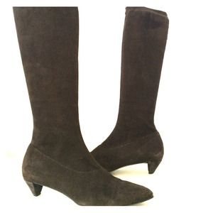 Robert Clergerie brown suede tall boots