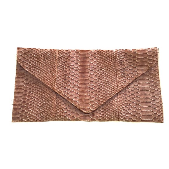 Brown Envelope Clutch