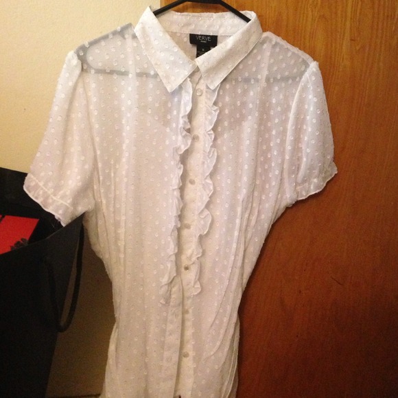 Sold❤️White sheer top with tank top ️bundle