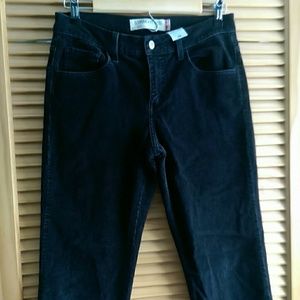 Levi's straight leg 505 - black corduroys, size 6