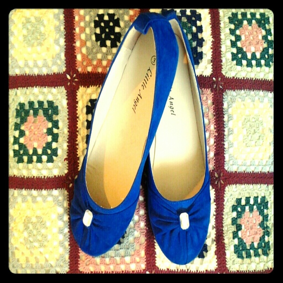 Navy Flat w/Jeweled Fringe - Picture 1 of 4