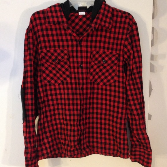 Hooded flannel