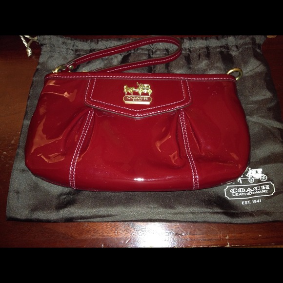 Madison Patent Large Wristlet