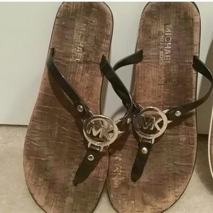 Michael kors black sandles