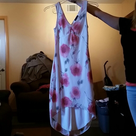 Floral silk dress