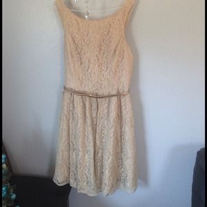 Gold beige dress