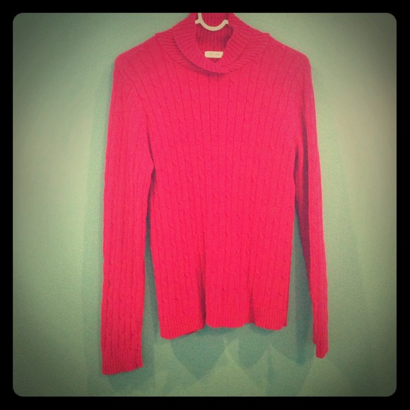 Liz&Co long sleeve thick red sweater