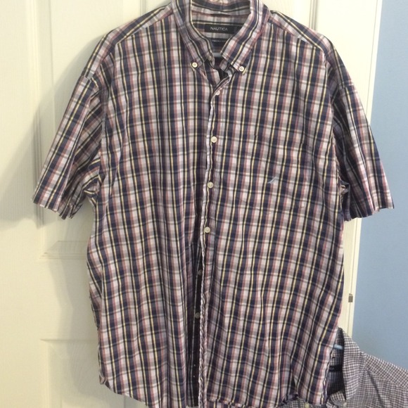 2 Nautica short sleeve dress shirt.