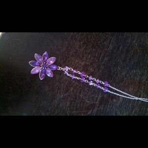 Purple Flower Necklace