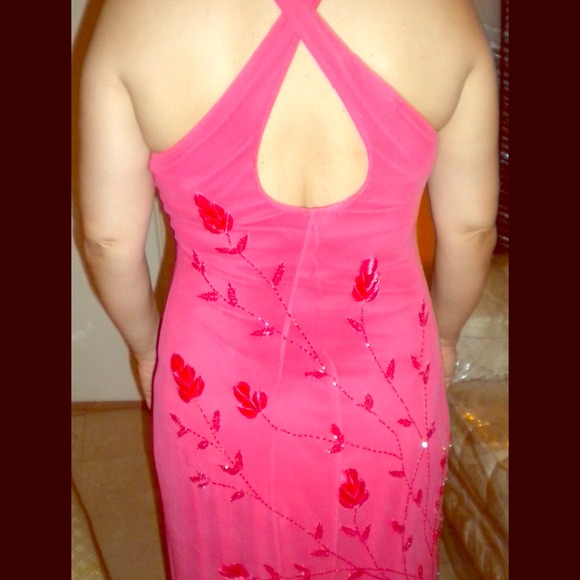 Beaded Full Length Evening Gown