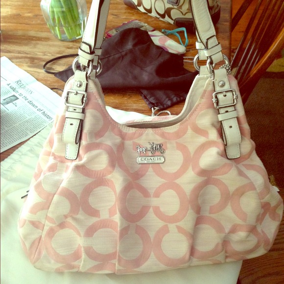 Coach pink satchel