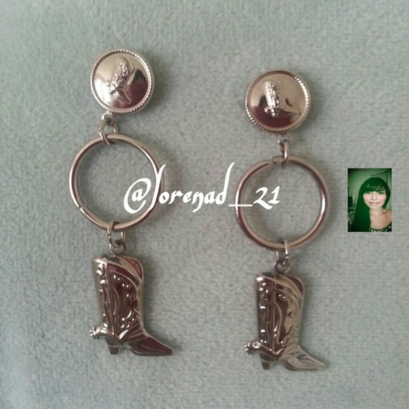 Jewelry - Cowboy Boots Drop Earrings