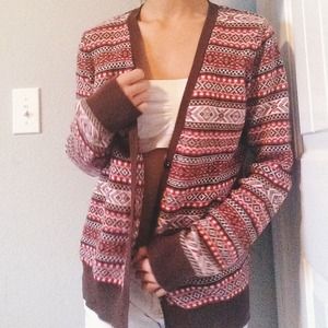 Tribal Print Cardigan