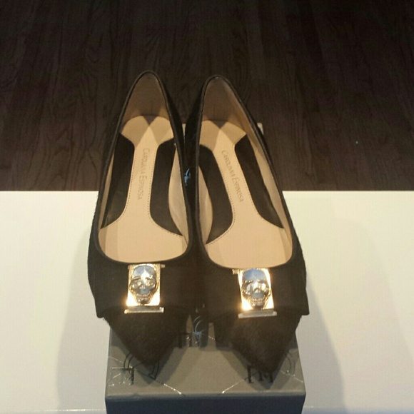 Carollina Espinosa haircalf flats