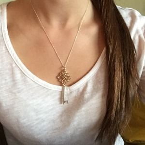 Tiffany's key pendant necklace