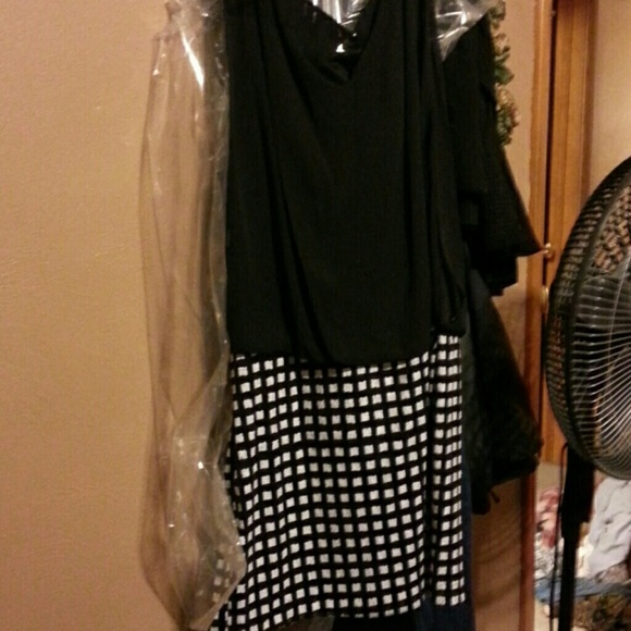NWT Black dress with sequin bottom