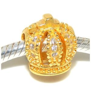 ON HOLD Gold crown pandora like charm!
