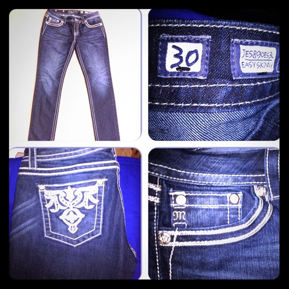 -Miss Me Easy Skinny with bling