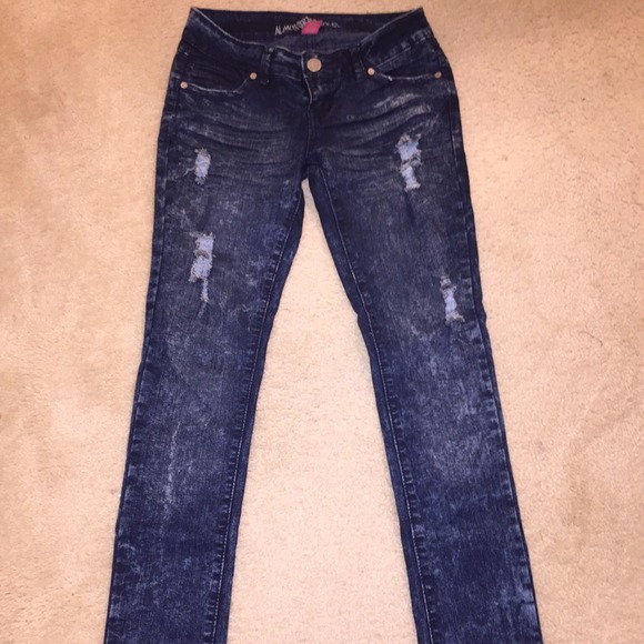 Acid wash denim