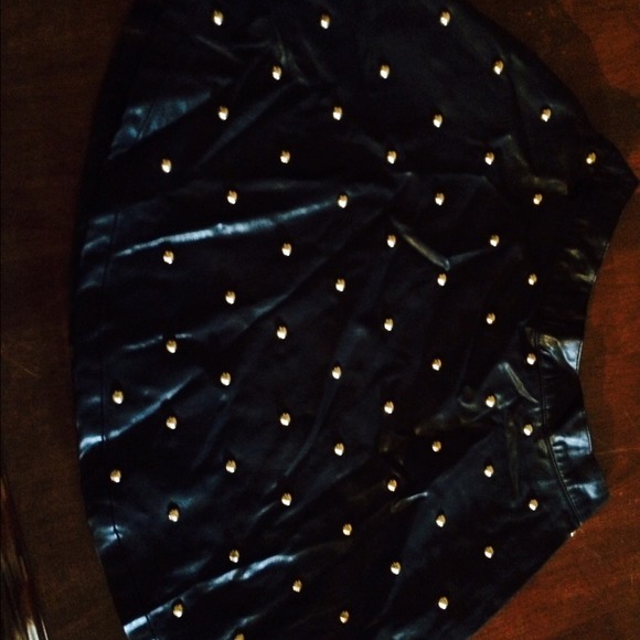 Black gold studded shirt