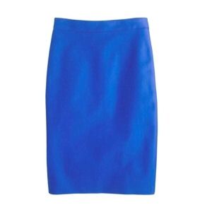 Price is Firm-J Crew No. 2 Blue Pencil Skirt
