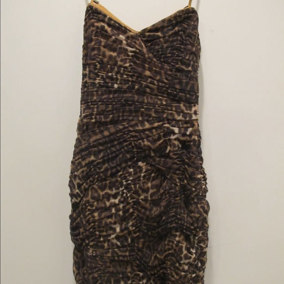 Super sexy BCBG leopard cocktail dress!
