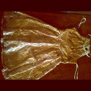 Gold beautiful dress