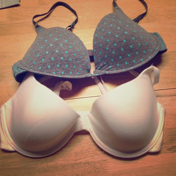 Forever 21 bras. White & dot. 36C. Never worn.
