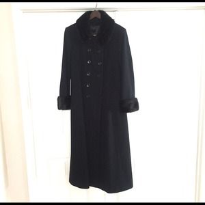 Long Winter Jacket W/ Fur collar & Cuffs