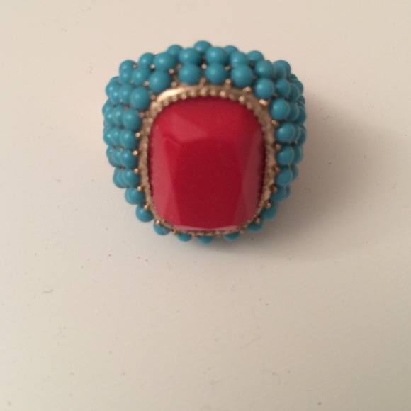 Orange and blue ring