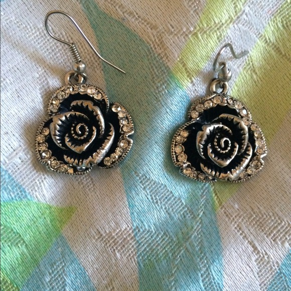 Rose earrings