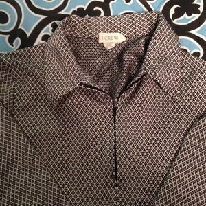 Black and White patterned J. Crew pullover!