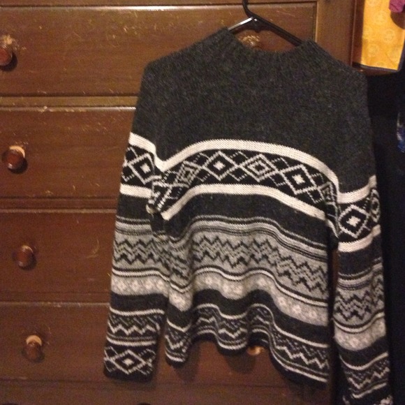 Acrylic wool blend sweater