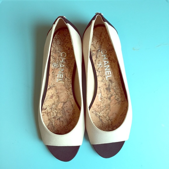 CHANEL Shoes - Chanel open toe flats