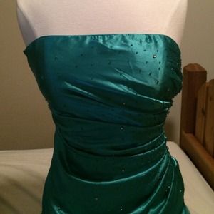 Jade sparkly prom dress