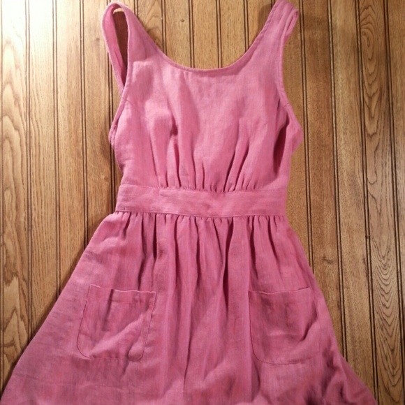 Urban Outfitters Cope Linen Pocket Dress