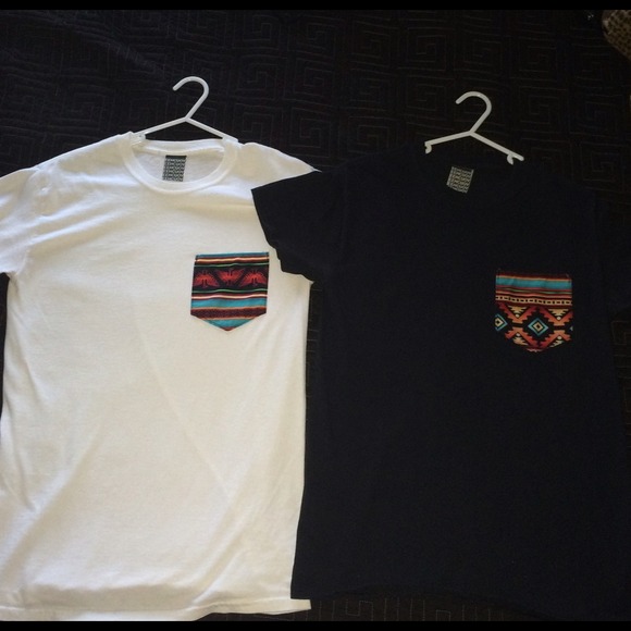 Aztec Pattern Pocket Shirt