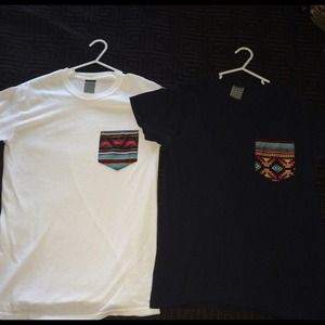 Aztec Pattern Pocket Shirt