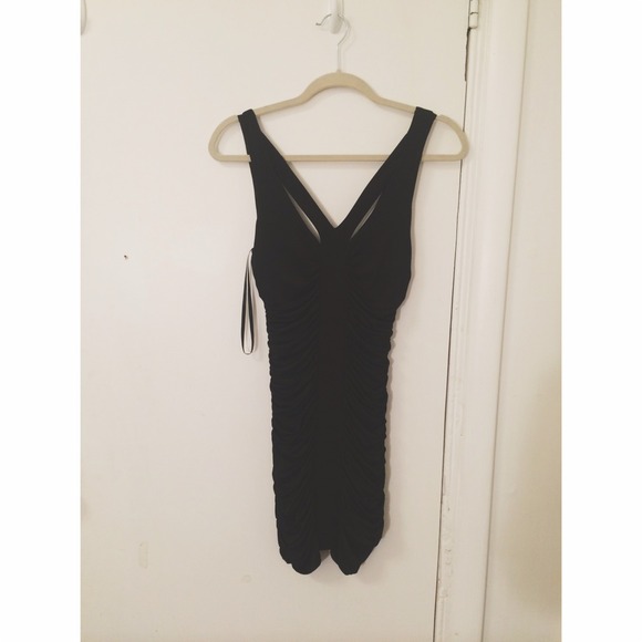 Bebe stretchy cocktail dress low back/backless