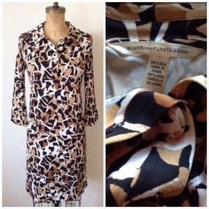SOLD DVF Diane Von Furstenberg silk dress size 6